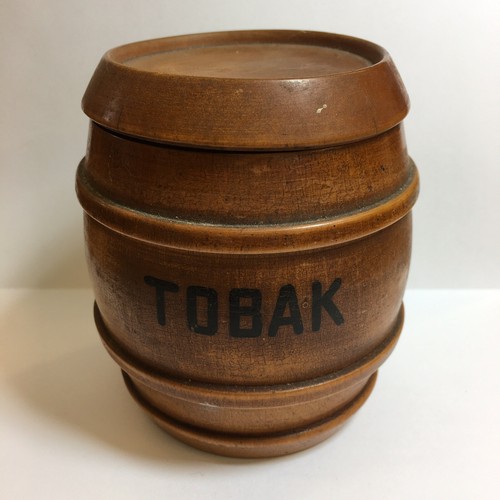 Antique treen wooden tobacco - antique,
