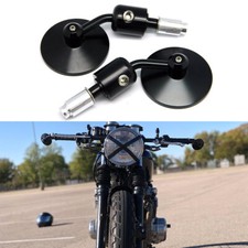 Black Round 7/8" Bar End