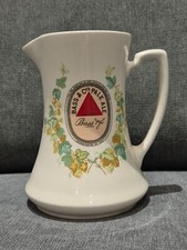 Vintage BASS & Co Pale Ale Water Jug Ceramic Wade Pottery Minton Reproduction