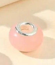 Mothers Day Pastel pink in the style of Pandora Alloy Spacer Bead  Charm