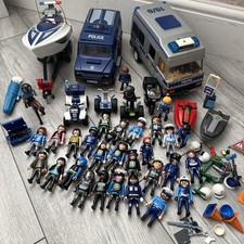 Playmobil Police Van Car Boat Figures and Accessories