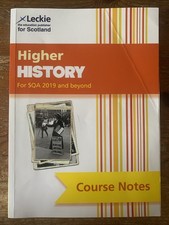 Leckie Higher History Course Notes for SQA Exams Excellent Condition Study Book.