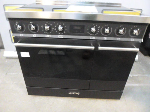 Smeg range cooker - cooker, black