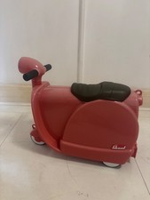 Skoot Case Ride-On Suitcase For Kids Scooter red  Childrens Luggage Retro