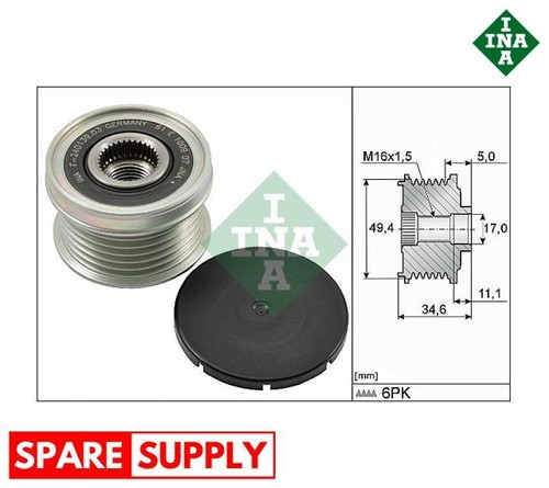 Alternator freewheel clutch - alternator,