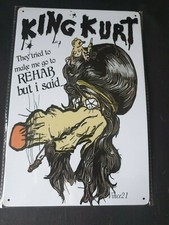 King Kurt Rehab Metal Sign
