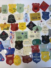 Mixed Lot Of 50 Hymer Motor home & NLDA Caravan Club Site Rally Plastic Badges