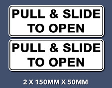 Sticker Pull & Slide To Open