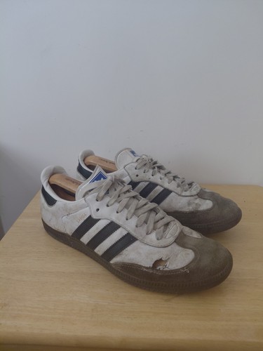 Adidas samba black white brown - white,