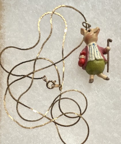 Pig charm pendant - charm,