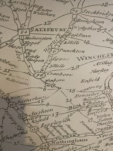 Rolls antique map - rolls,