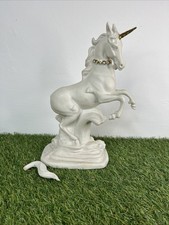 1985 Franklin Mint White Porcelain Unicorn The Messenger Of Love David Cornell