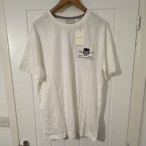 Gant men white cotton - men’s, xl