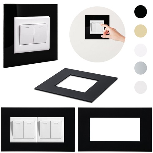 Double single socket switch - single,