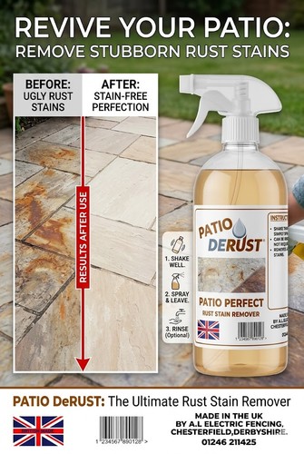 Patio paving rust stain - patio,