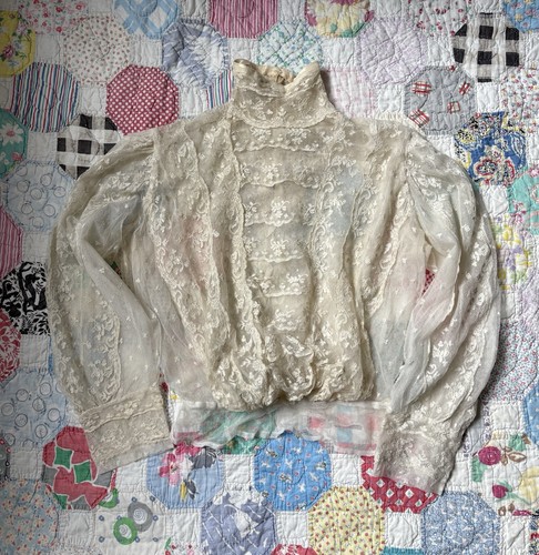 Edwardian lace blouse - edwardian,