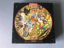 Waddingtons 500 Piece Circular Jigsaw Puzzle, Rain Forest, 1991Complete