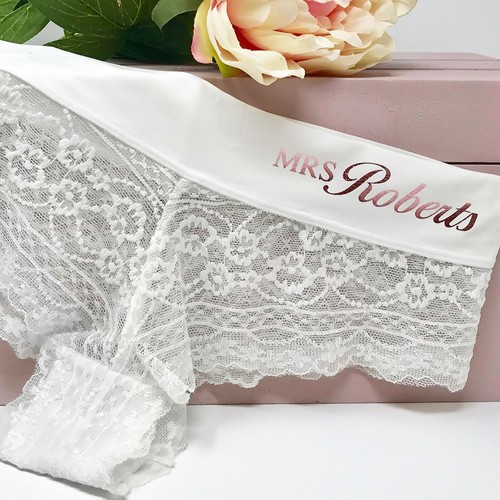 Personalised bride knickers - personalised,