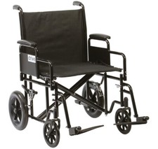 Drive Bariatric Heavy Duty Extra Wide Attendant Propelled Transit Wheelchair