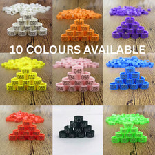 100 coloured 8mm plastic - 100, x