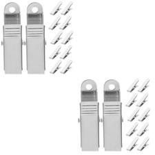 Set of 2 Mini Metal Clips Micro Carabiner Spring Clamps