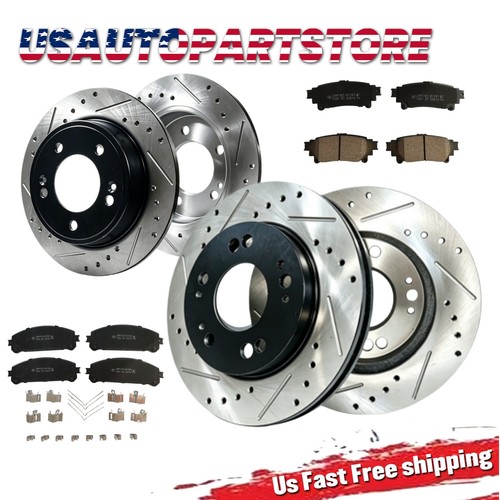 8pc front rear drilled - front,