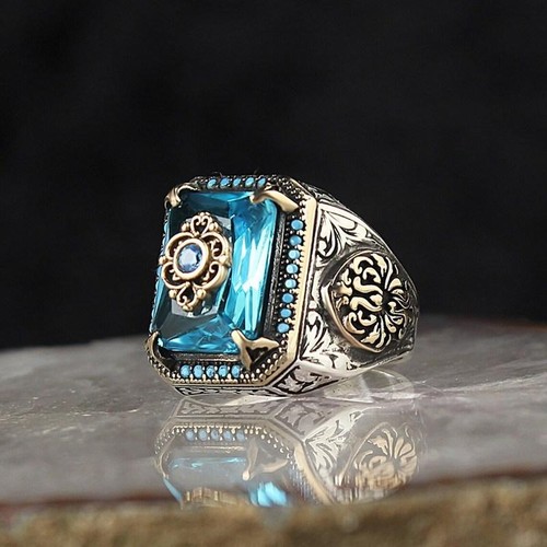 Men handmade turkish - men's, blue