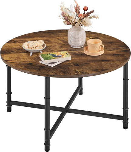 Round coffee table 80cm rustic - round,