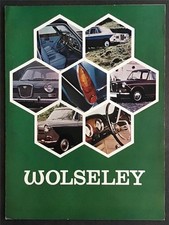 WOLSELEY CAR RANGE Sales Brochure 1970 #2699  1300 Mk II - 16/60 - 18/85 Mk II