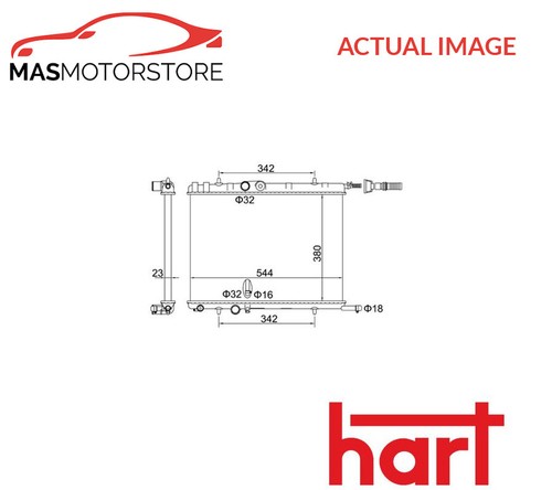 Engine cooling radiator hart - radiator,