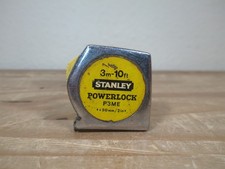 Vintage STANLEY POWERLOCK P3ME 3m-10ft Tape Measure Made In England 