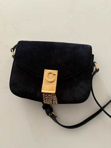 Celine black small - small, suede