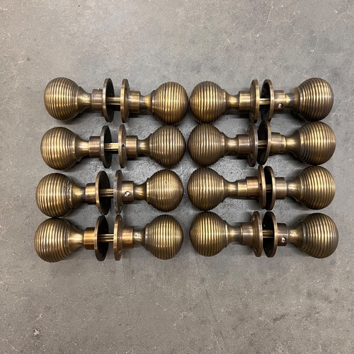 Pairs aged brass beehive rim - aged,