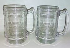 2 Captain Morgan Spiced Rum Barrel Glasses Tall Barrel Shape Collectable 