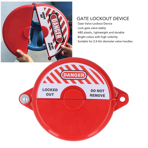 Abs plastic gate valve locking - abs,