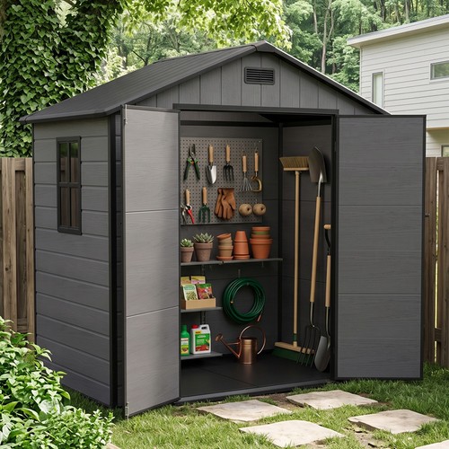 8x4ft plastic garden storage - 8x4ft,