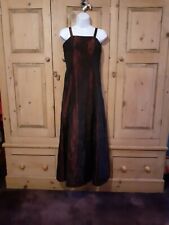 Vintage 90s Y2K Burgundy Maxi Dress Size 10 Prom Bridesmaid Occasion Goth