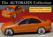 CLASSIC BRONZE MERCEDES-BENZ C-180 (W204); 1:57 SCALE DIECAST MODEL CAR REPLICA