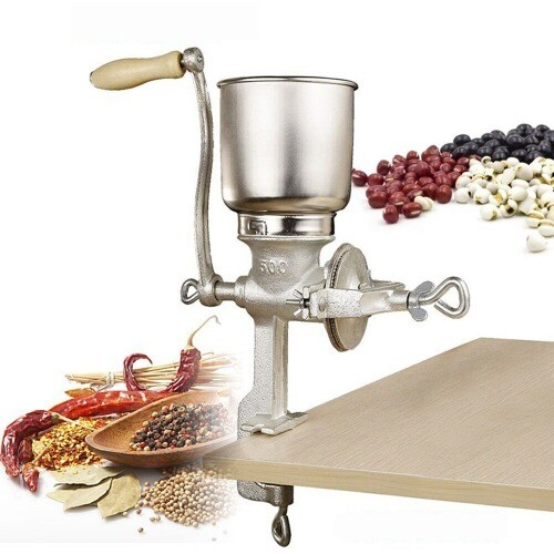 Manual corn flour mill - , tinned