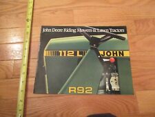 John Deere Riding Mowers Lawn Tractors Vintage Dealer sales brochure 13