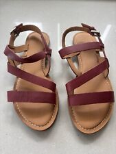 Sea Salt New Red Sandals Size 5
