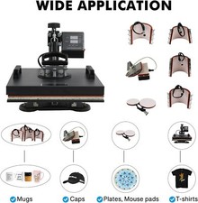 Heat Press Machine 8 in 1 DIY