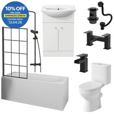 Complete Bathroom Suite Black
