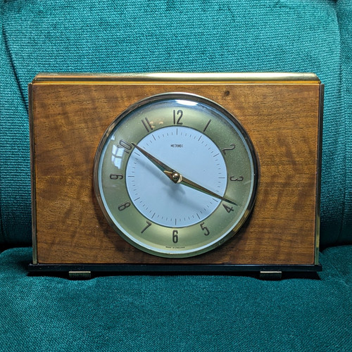 Metamec vintage mantle clock - vintage,