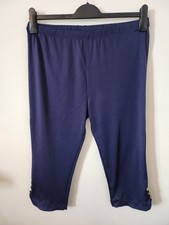 Ladies Navy Pedal Pushers/