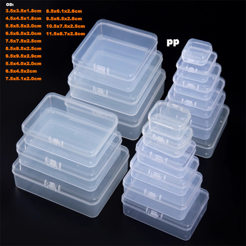 Small plastic clear storage - plastic,