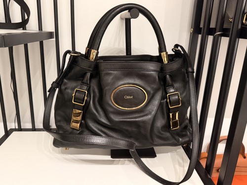 Authentic chloé black leather - chloé,