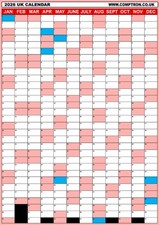 2026 Year Wall Planner