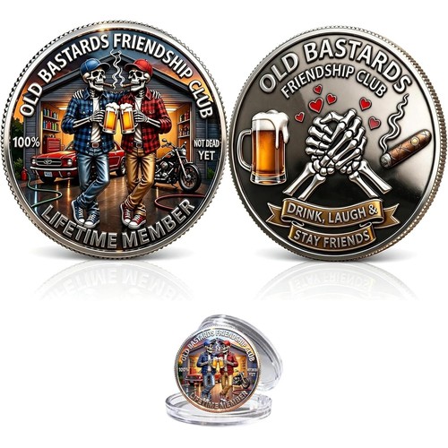 Old friends forever club coin - friends,