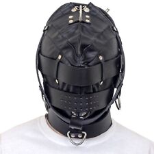 Leather Head Hood Mask BDSM